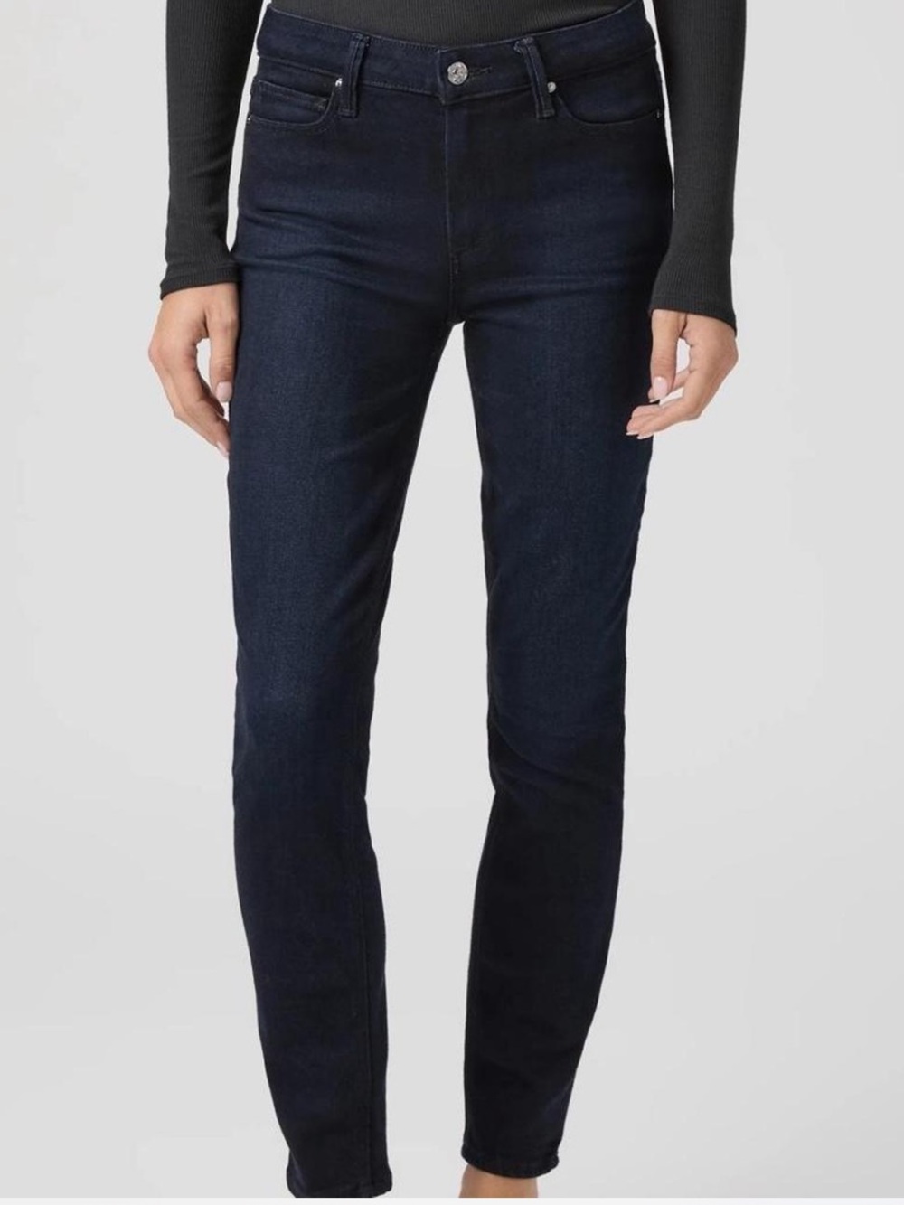 Paige Hoxton Ultra Skinny Ankle Dark Indigo Stretch Jeans - 30